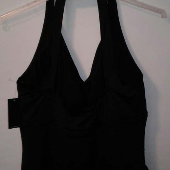 Ralph Lauren Black 1-piece Halter Swimsuit Plus - Picture 7 of 9